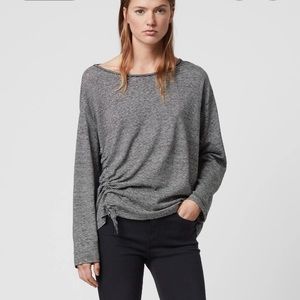 All Saints Ryder Lin Stripe Long Sleeve